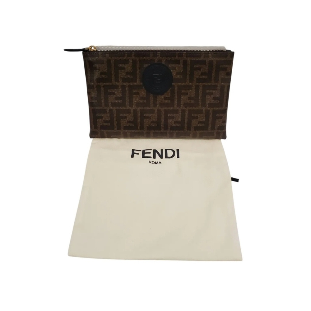 Fendi Brown Monogram Pouch